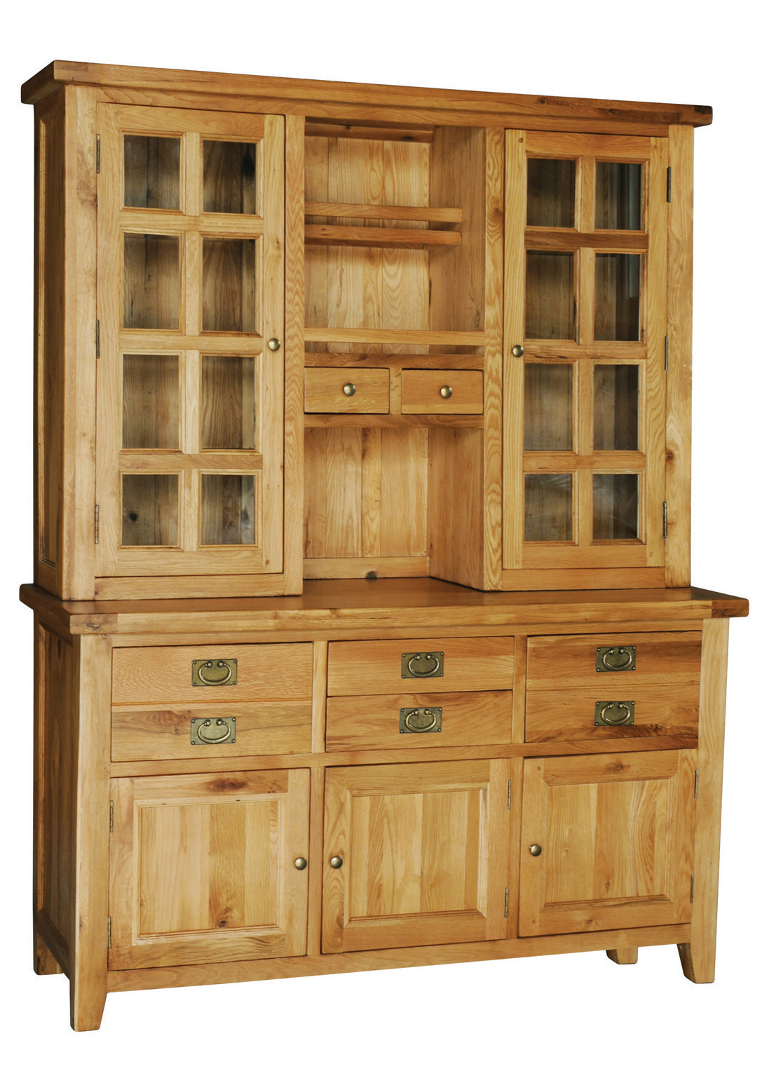 Provence Oak Dresser Base With Glazed Top - Click Image to Close